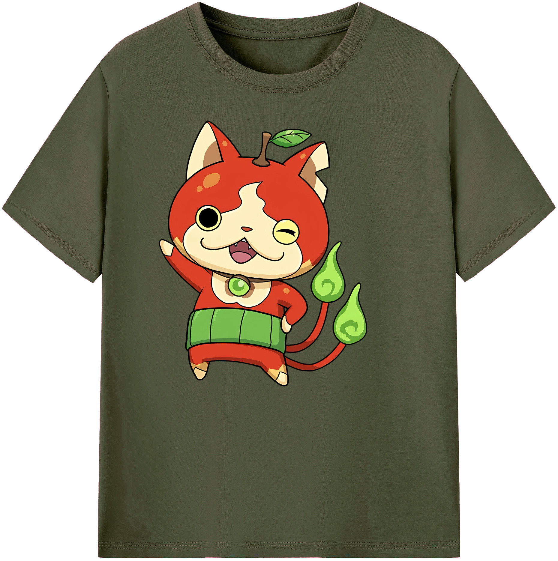 （画像用） 妖怪ウォッチ Yo-kai Watch 綿100％ メンズ半袖Tシャツ｜肌触りやわらか＆通気性
